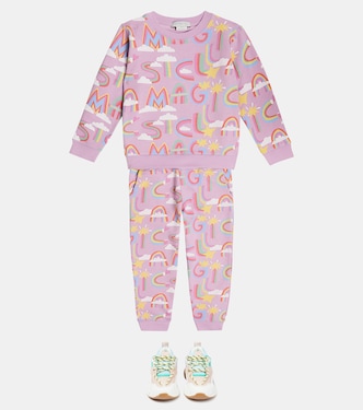 Felpa e pantaloni sportivi in cotone | Stella McCartney Kids
