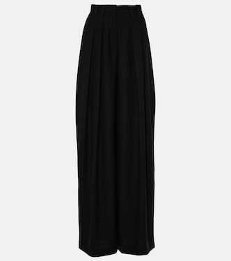 Pleated crêpe wide-leg pants  | Mônot