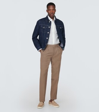 Pantaloni chino in lino | Brunello Cucinelli