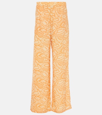Mid-Rise-Hose aus Seide | Stella McCartney