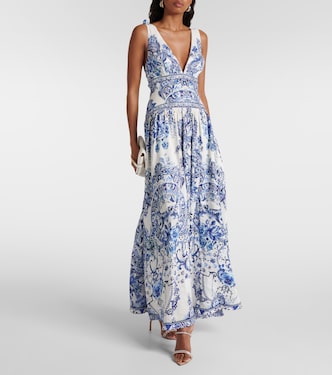 Maxikleid Glaze and Graze aus Leinen und Seide | Camilla