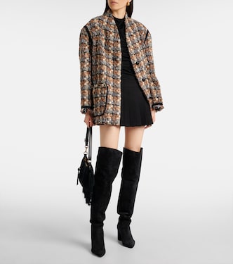 Anja suede over-the-knee boots | Paris Texas