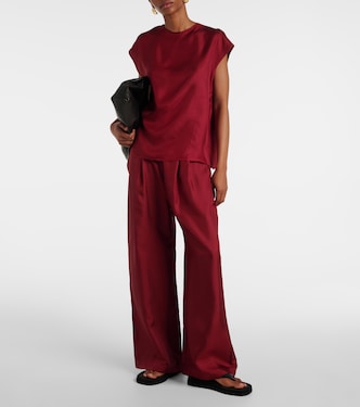 Top Dasha aus Seiden-Twill | Asceno