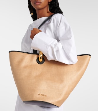 Le Bambola leather-trimmed basket bag | Jacquemus