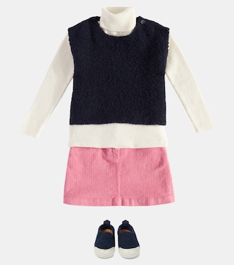 Sneakers slip-on in shearling sintetico | Il Gufo