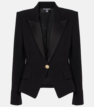 Single-breasted crêpe blazer | Balmain