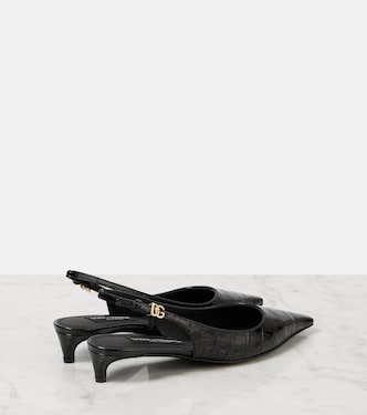 Pumps slingback in vernice stampata | Dolce&Gabbana
