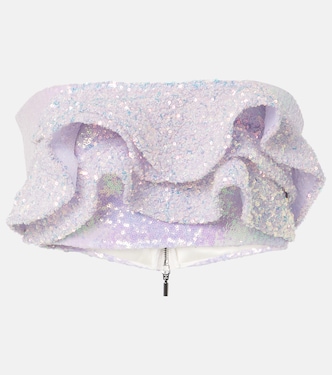 Top a fascia Together Wave con paillettes | Maticevski
