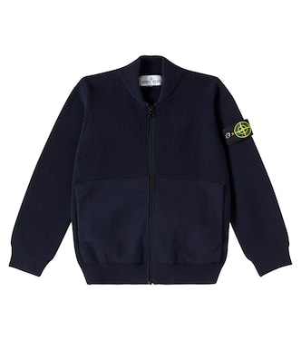 Compass cotton polo sweater | Stone Island Junior