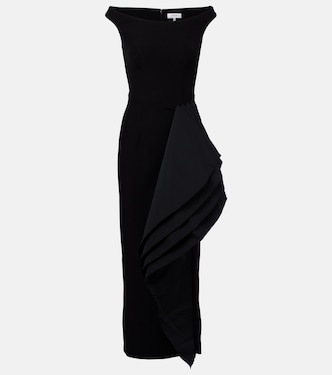 Bree draped midi dress | Safiyaa
