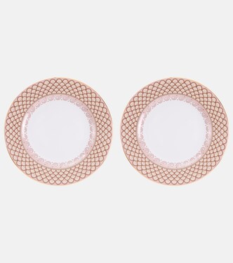 Odysseus Dusty Pink set of 2 dinner plates | La DoubleJ