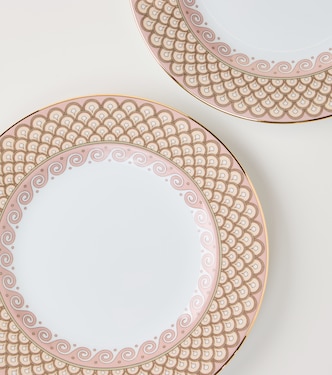 Odysseus Dusty Pink set of 2 dinner plates | La DoubleJ
