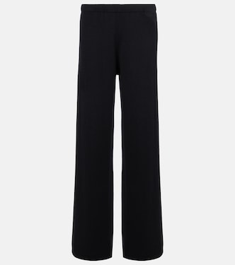 Pantaloni Aina in cotone e cashmere a gamba larga | Lisa Yang