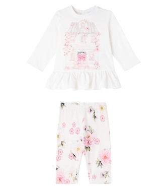 Baby Set aus Longsleeve und Leggings | Monnalisa