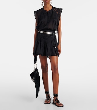 Minirock Goldie aus Baumwolle mit Spitze | Marant Etoile