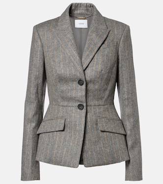 Pinstripe wool and mohair blazer | Erdem