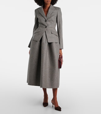 Pinstripe wool and mohair blazer | Erdem