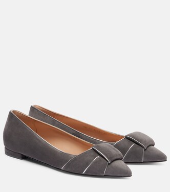 Ballerinas aus Veloursleder | Gianvito Rossi