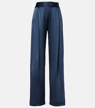High-rise silk wide-leg pants | The Sei