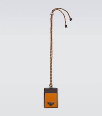 Prada Speedrock Re-Nylon card case with strap | Prada