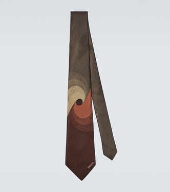 Silk jacquard tie | Versace