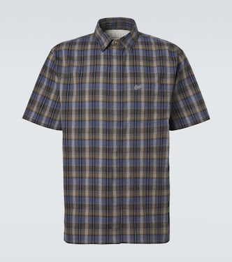 Checked cotton-blend shirt | ERL