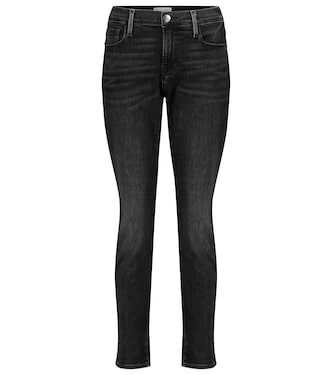 Le Garçon cropped mid-rise skinny jeans | Frame