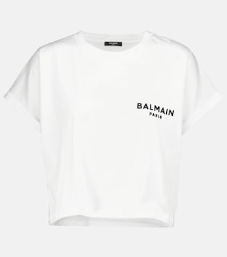 T-shirt in cotone con logo | Balmain