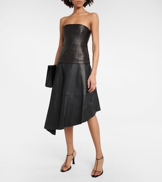 Essentials leather bustier top | CO