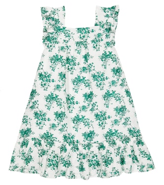 Printed ruffle-trimmed cotton dress | Tartine et Chocolat