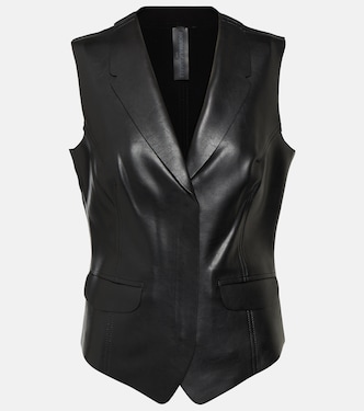 Faux leather vest | Norma Kamali