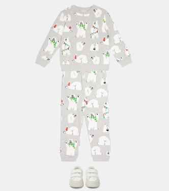 Printed cotton jersey sweater and sweatpants | Stella McCartney Kids