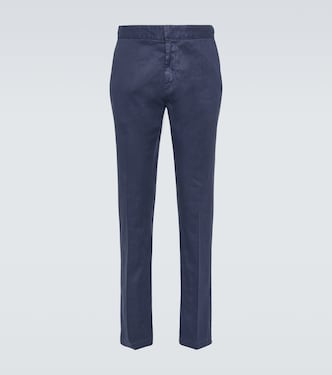 Linen and cotton slim pants | Loro Piana