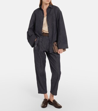 Jean slim à taille mi-haute | Brunello Cucinelli