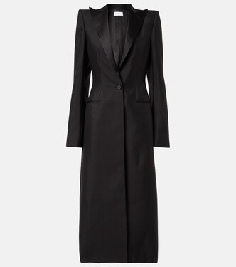 Mantel aus Wolle und Seide | McQueen