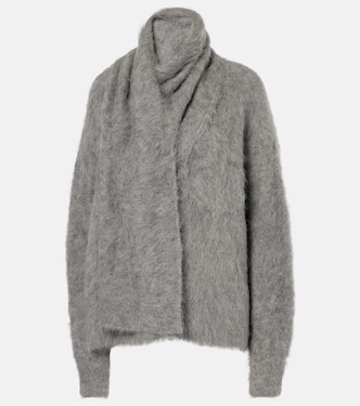Jersey en mezcla de alpaca con pañuelo | Toteme