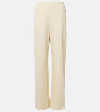 Larissa high-rise wool-blend wide-leg pants | Fforme
