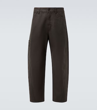 Twisted coated barrel-leg jeans | Lemaire
