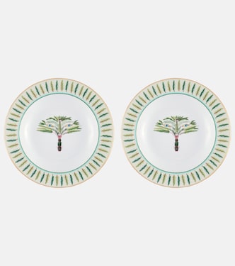 Eden set of 2 porcelain soup plates | La DoubleJ