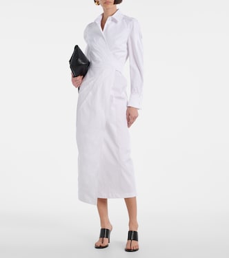Abito a portafoglio in twill di misto cotone | Max Mara