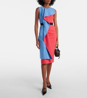 Vestido de cóctel Pembrook de crepé drapeado | Roksanda