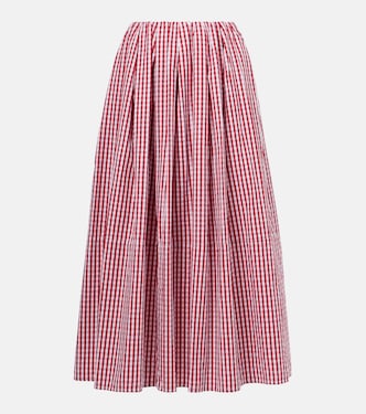 Falda midi Solinas de popelín de algodón | Faithfull