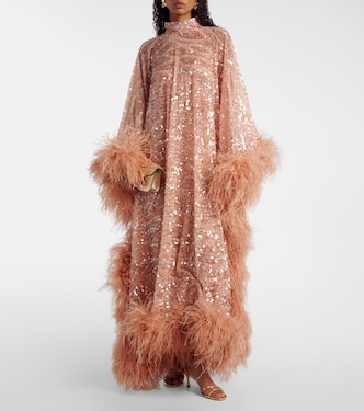 Casta Diva Sublime sequined tulle kaftan | Taller Marmo