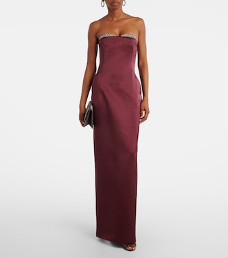 Noélie embellished satin gown | The New Arrivals Ilkyaz Ozel