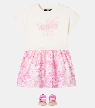 Vestido Barocco de algodón | Versace Kids