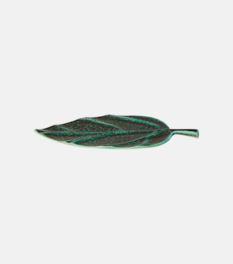 Plateau Cenote Leaf Medium en porcelaine | L'Objet