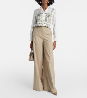 Weite Hose aus einem Baumwollgemisch | Max Mara