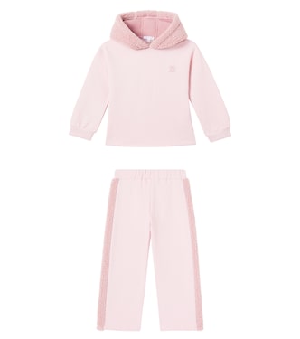Cotton-blend fleece hoodie and sweatpants set | Patachou