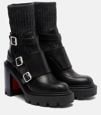 Cortinetta College 100 leather ankle boots | Christian Louboutin