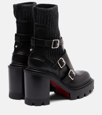Cortinetta College 100 leather ankle boots | Christian Louboutin